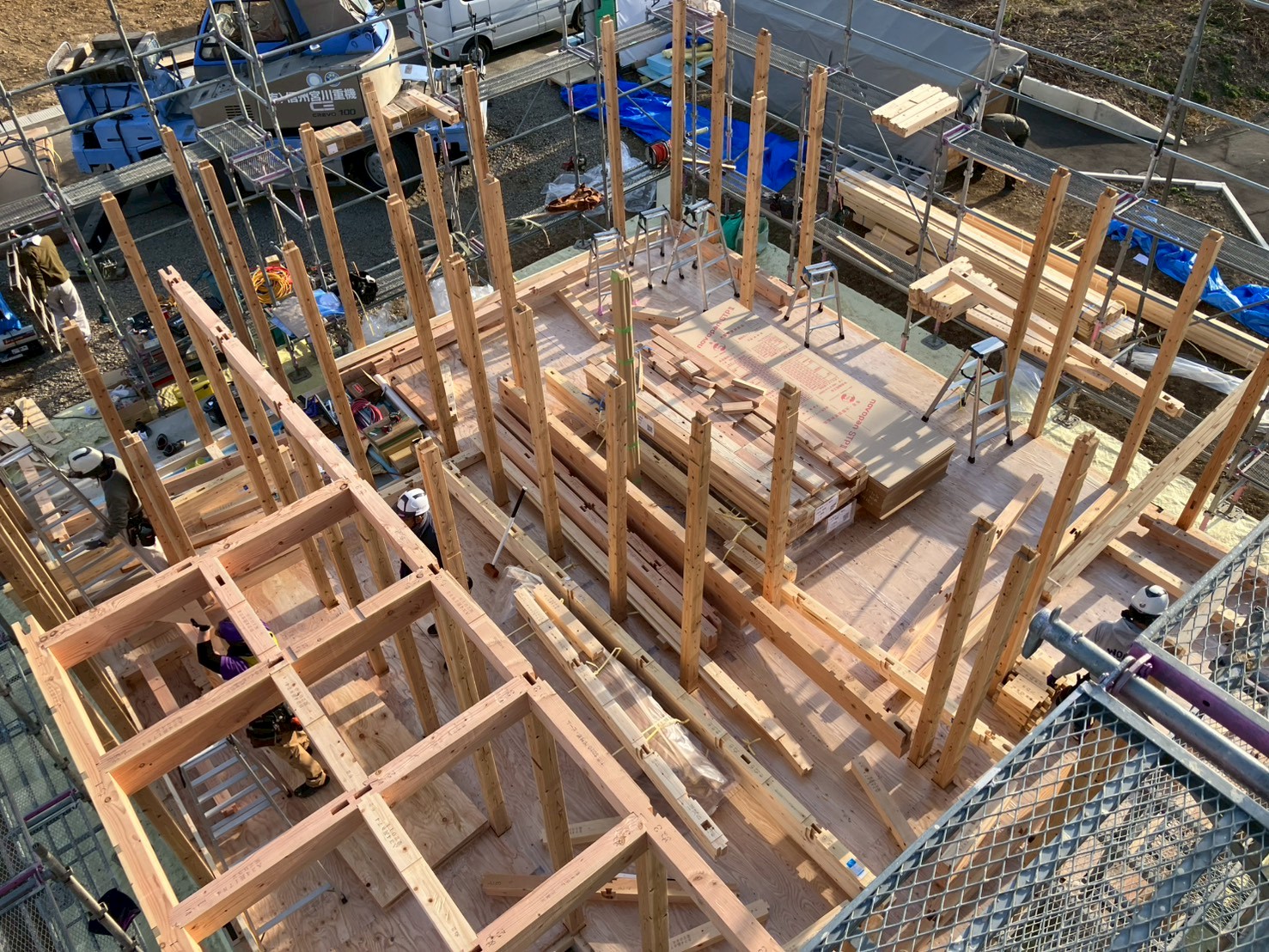 諏訪市　K様邸　上棟