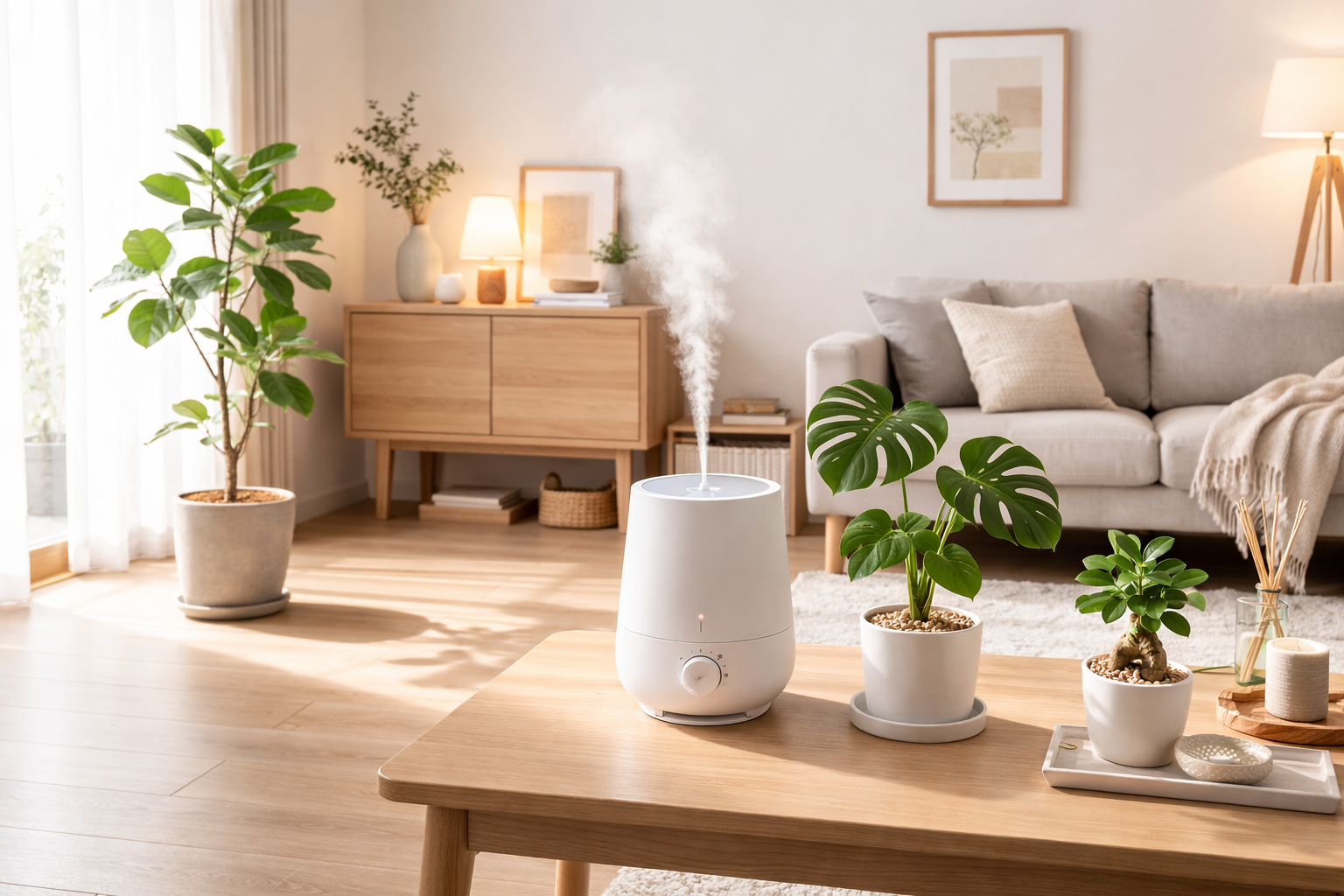 快適な湿度のための、おすすめ観葉植物（天然加湿器）